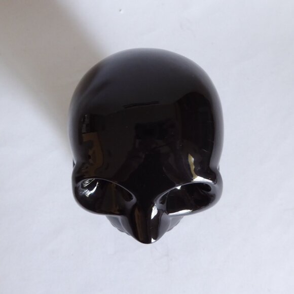 BOSTON WAREHOUSE KITCHEN BLACK CERAMIC SKULL SCRUB CONTAINER HOLDER (NEW) - Picture 7 of 9